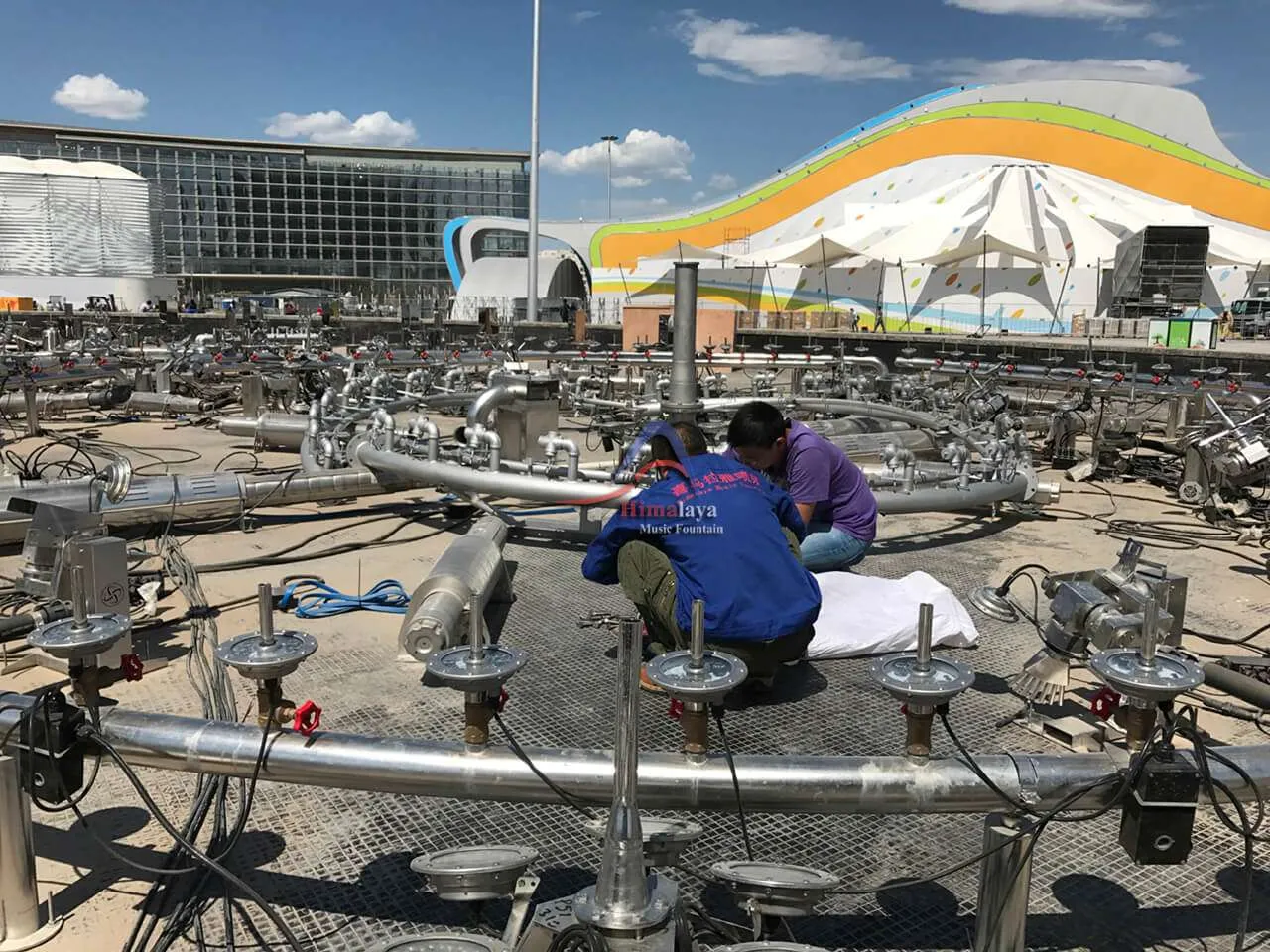 Astana Fountain equipment installation site