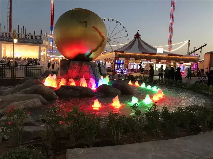 2018 Dubai Global Village Interactive Fountains, Dubai2