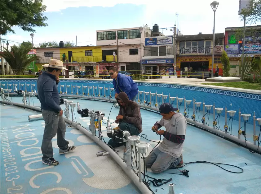 Jardin Hidalgo Ixtapaluca Music Water Fountain Project, Mexico1