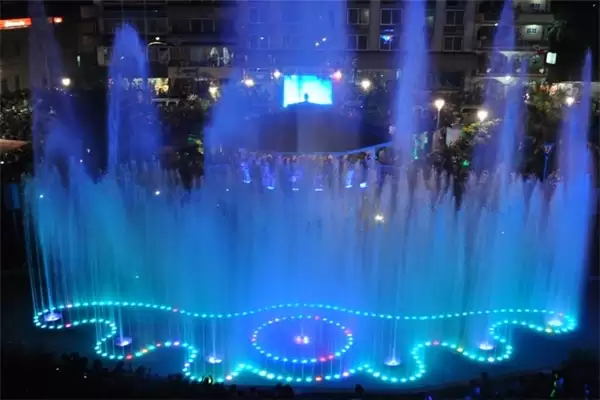 Fuentes Bailarinas Tuxpan Park Pond Dancing Water Musical Fountain, Mexico