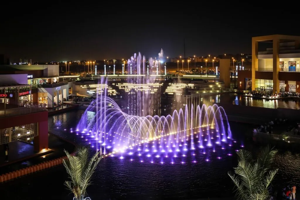 Dancing fountains in Egypt