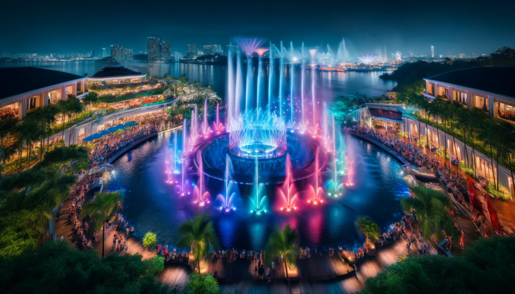 4- Fountain of Sentosa in Singapore-best water show