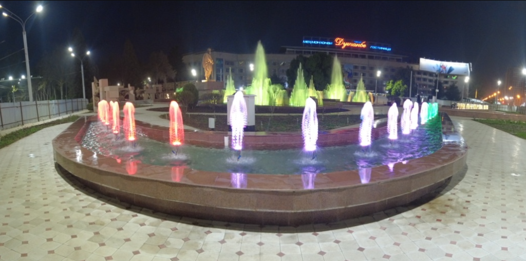 Music Fountain Project Construction in Tajikistan 2 2 Sadbarg Square Musical Fountain