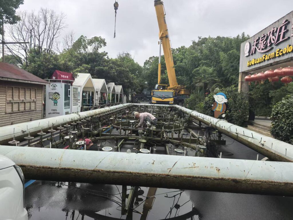 Floating Musical Fountain Successfully Relocated, Supporting Scenic Area Renovation and Upgrade 13 floating-musical-fountain-relocation