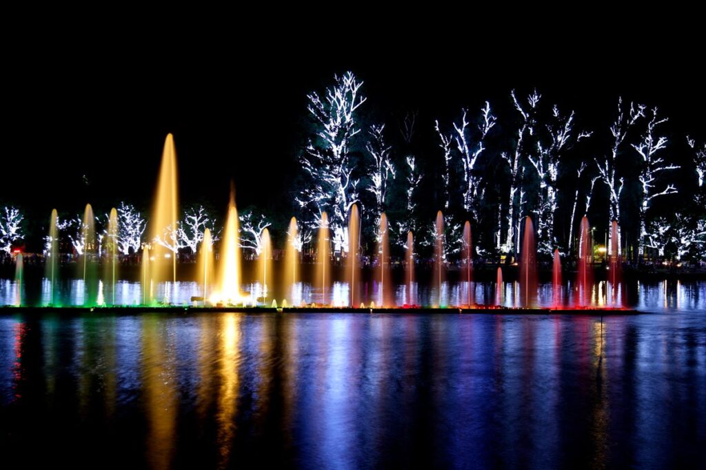 Musical Dancing Fountains in Brazil | Ibirapuera Park & Digital Water Features 2 musical dancing fountains