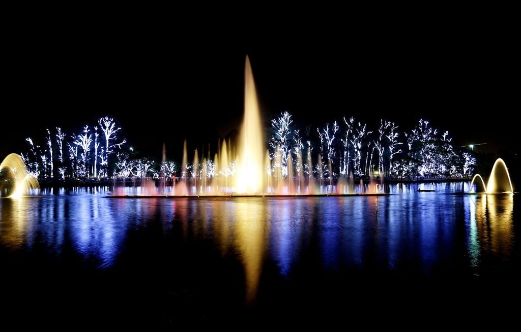 Musical Dancing Fountains in Brazil | Ibirapuera Park & Digital Water Features 1 ibirapuera park lights night architecture buildings 3af4a4 1024